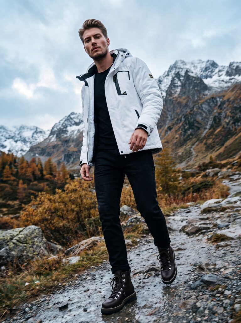 Veste hiver blanche